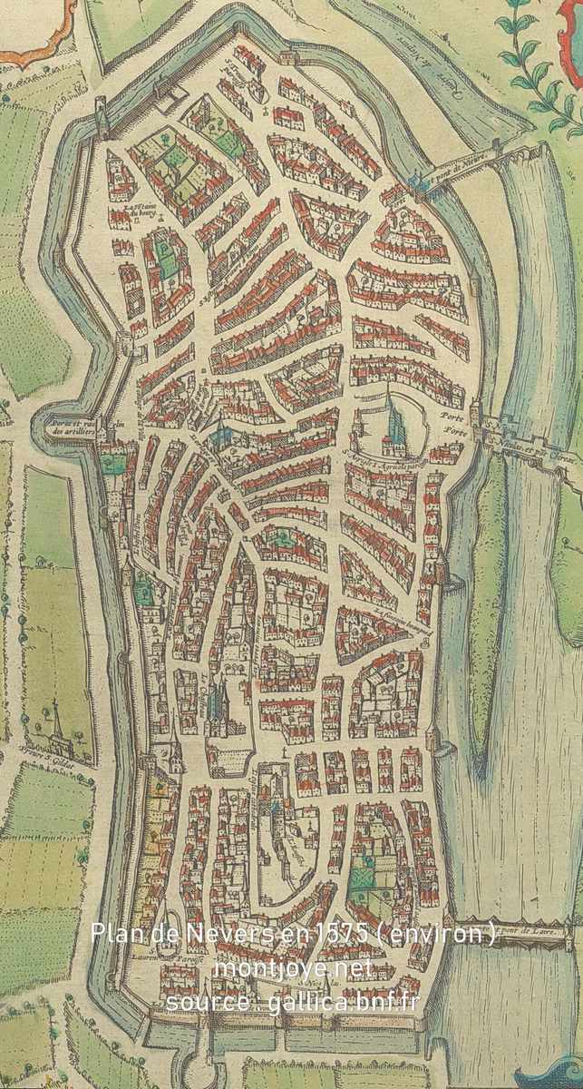 Plan de Nevers en 1575