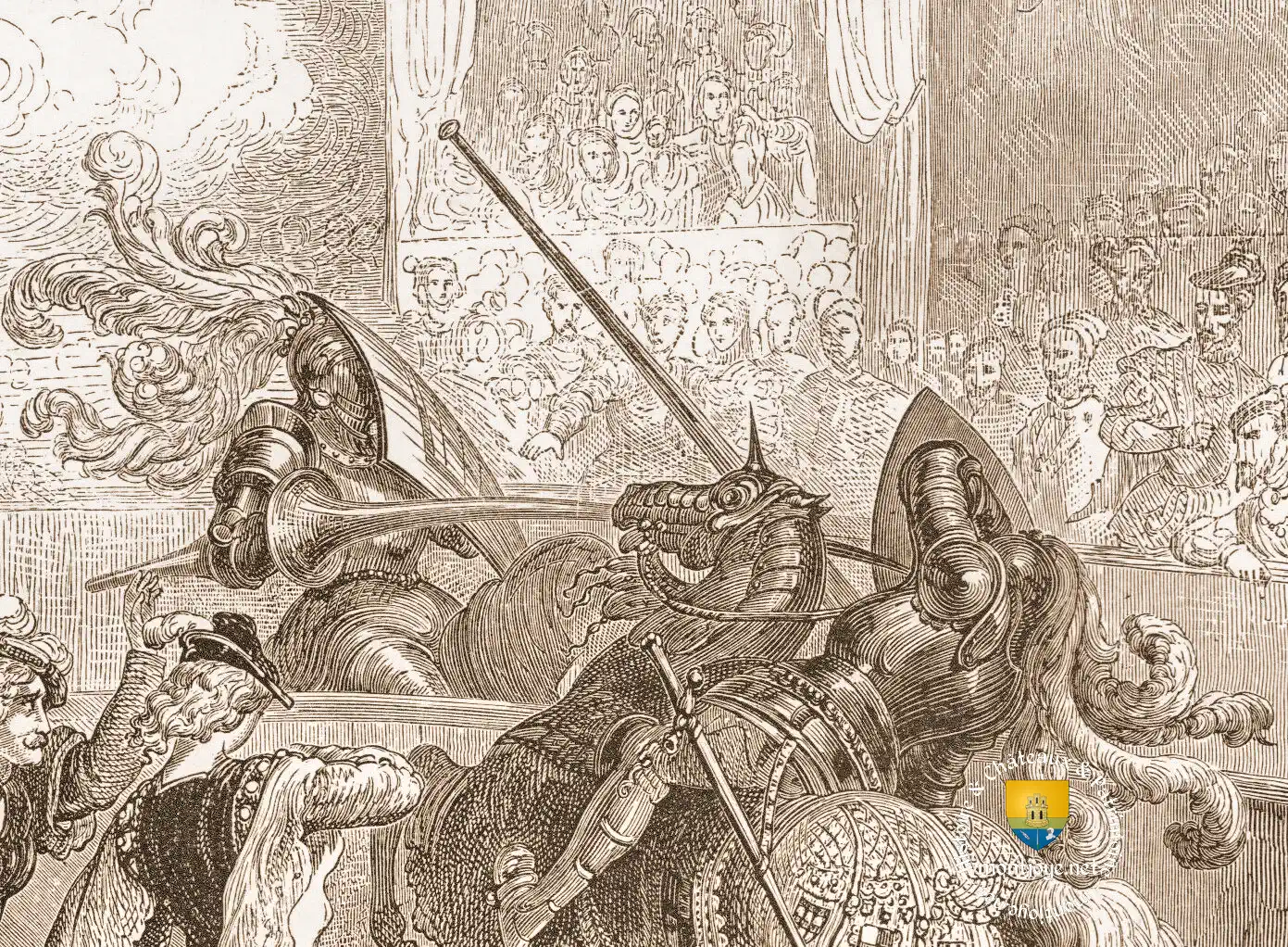 Tournois Joute Equestre Mort de Henri II Roi