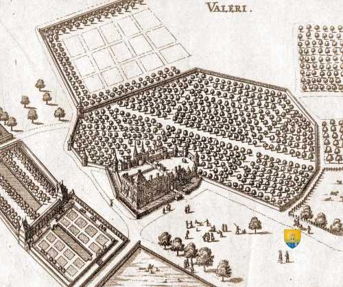 Château de Vallery, 1666 d&#039;après un plan Ducerceau