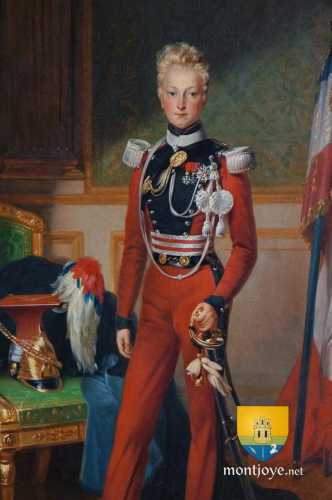 Louis-Charles-Philippe d&#039;Orléans ( 1814 - 1896 ), duc de Nemours, en colonel des lanciers, vers 1833, Anton Van Ysendick ,