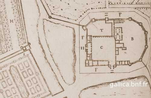 Plan château de Vallery