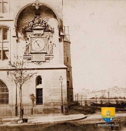 Palais de justice et la tour de l&#039;horloge, fin XIXe