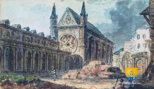 Eglise Saint-Germain-des-Prés, Chapelle Sainte-Vierge pendant sa destruction.