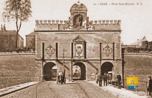 Porte Saint-Maurice Lille - actuellement la Porte de Roubaix