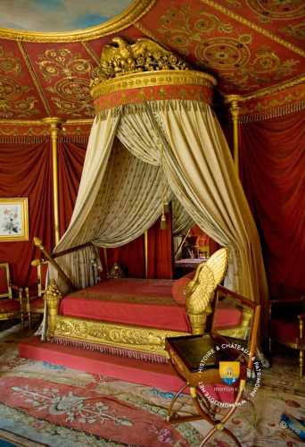 L&#039;appartement de l&#039;impératrice Joséphine au Château de Malmaison à Rueil-Malmaison dans les Hauts-de-Seine en France. Installé en 1800 dans la partie nord du château, cet appartement que le couple consulaire partagea pendant plusieurs années resta �