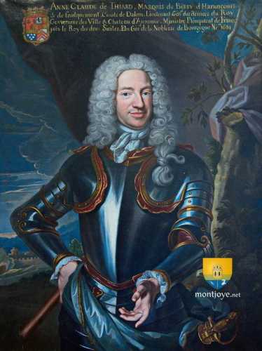 Anne Claude de Thiard, Marquis de Bissy et d&#039;Harancourt, comte de Dalem, Lieutenant général du Roi, Gouverneur de la ville et du Château d&#039;Auxonne. Né en 1681