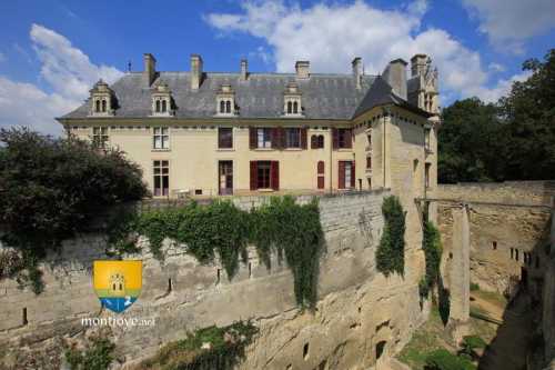 Château de Brézé, fossés de 18m