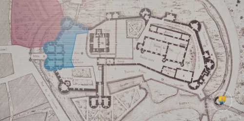 Plan ancien château Alençon