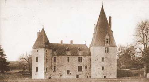 Château de Morlet au début du XIXe. Carte Postale