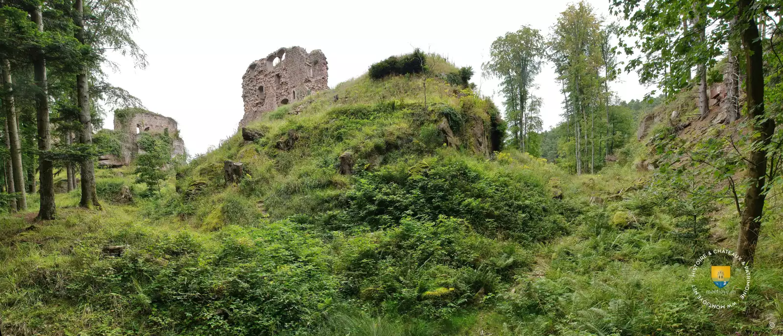 Les châteaux de Dreistein non loin du monastère du Mont Sainte-Odile