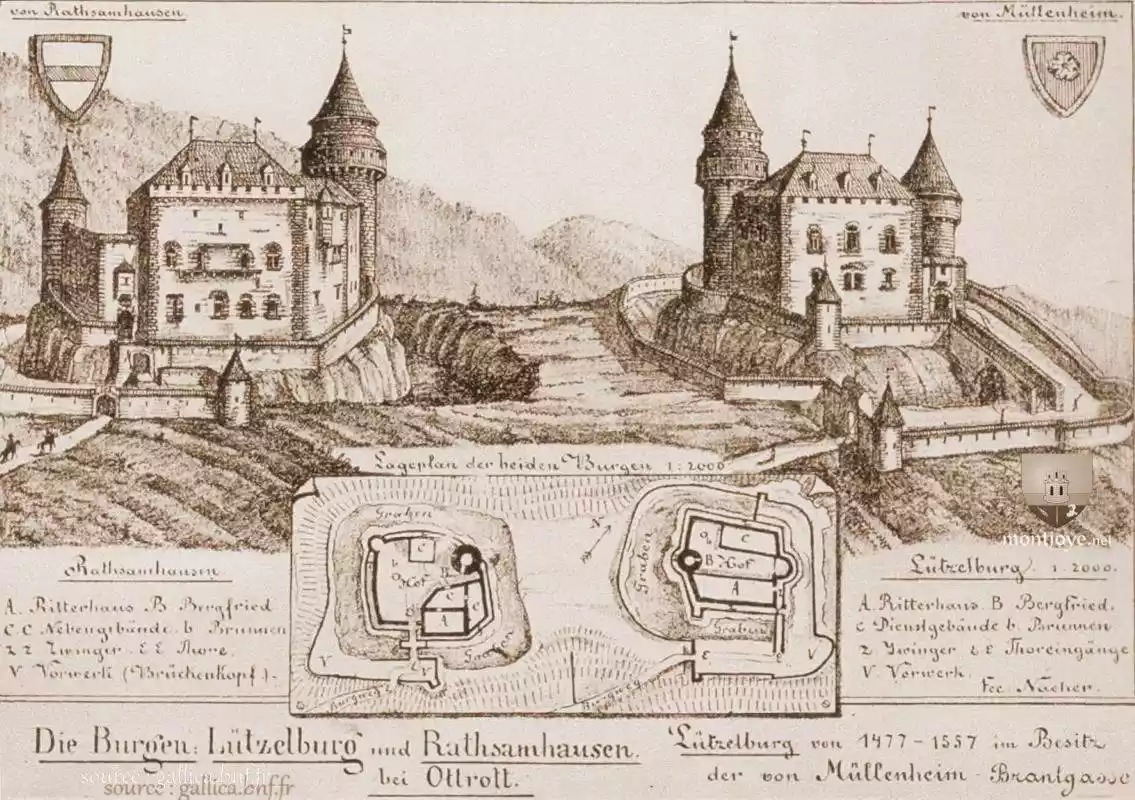 chateau lutzelbourg Rathsamhausen schloss france Ottrott