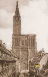 Cathédrale de Strasbourg Cathedrale Strasbourg Rue Mercier Vers 1900