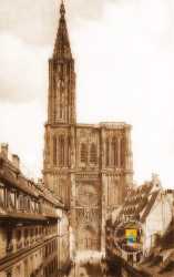 Cathédrale de Strasbourg Cathedrale Strasbourg Rue Mercier Vers 1900 1