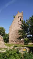 Plus au Nord le château de Dagsbourg. Tour Donjon Chateau De Dagsbourg