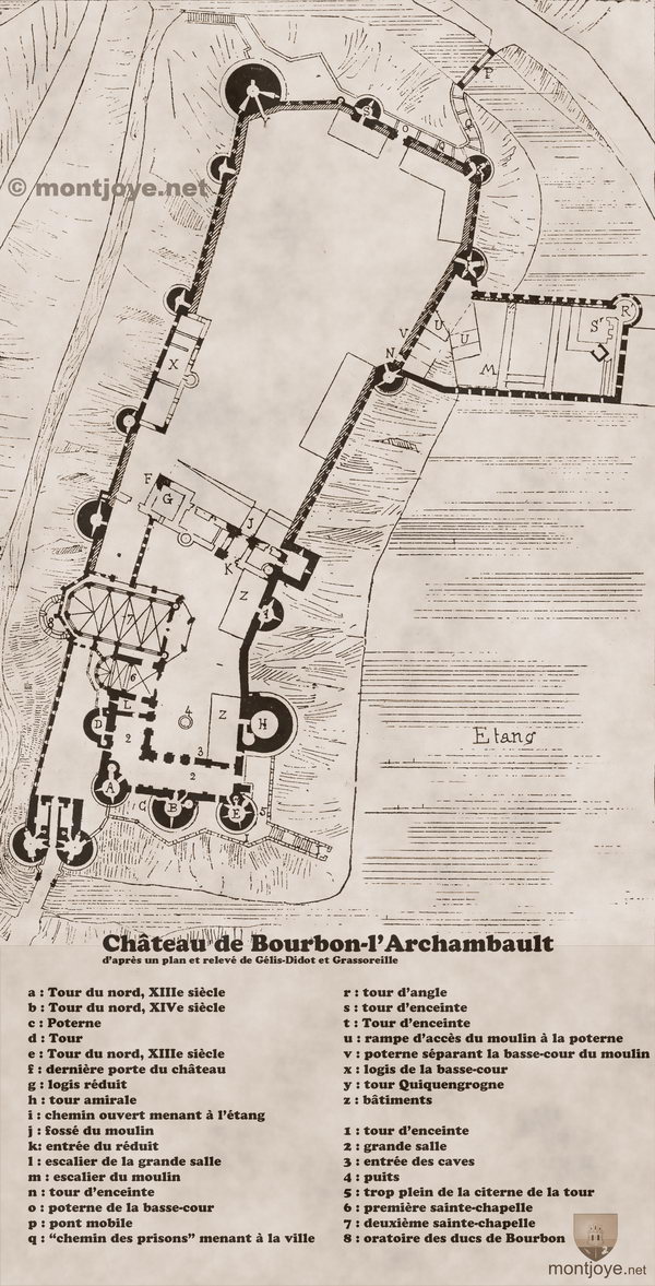 chateau bourbon archambault dessin