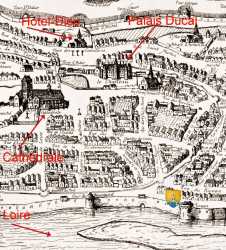 Plan Nevers Palais Ducal Cathedrale Detail