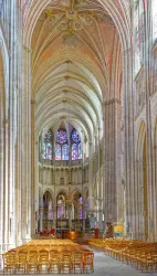 Nef Gothique Cathedrale Auxerre