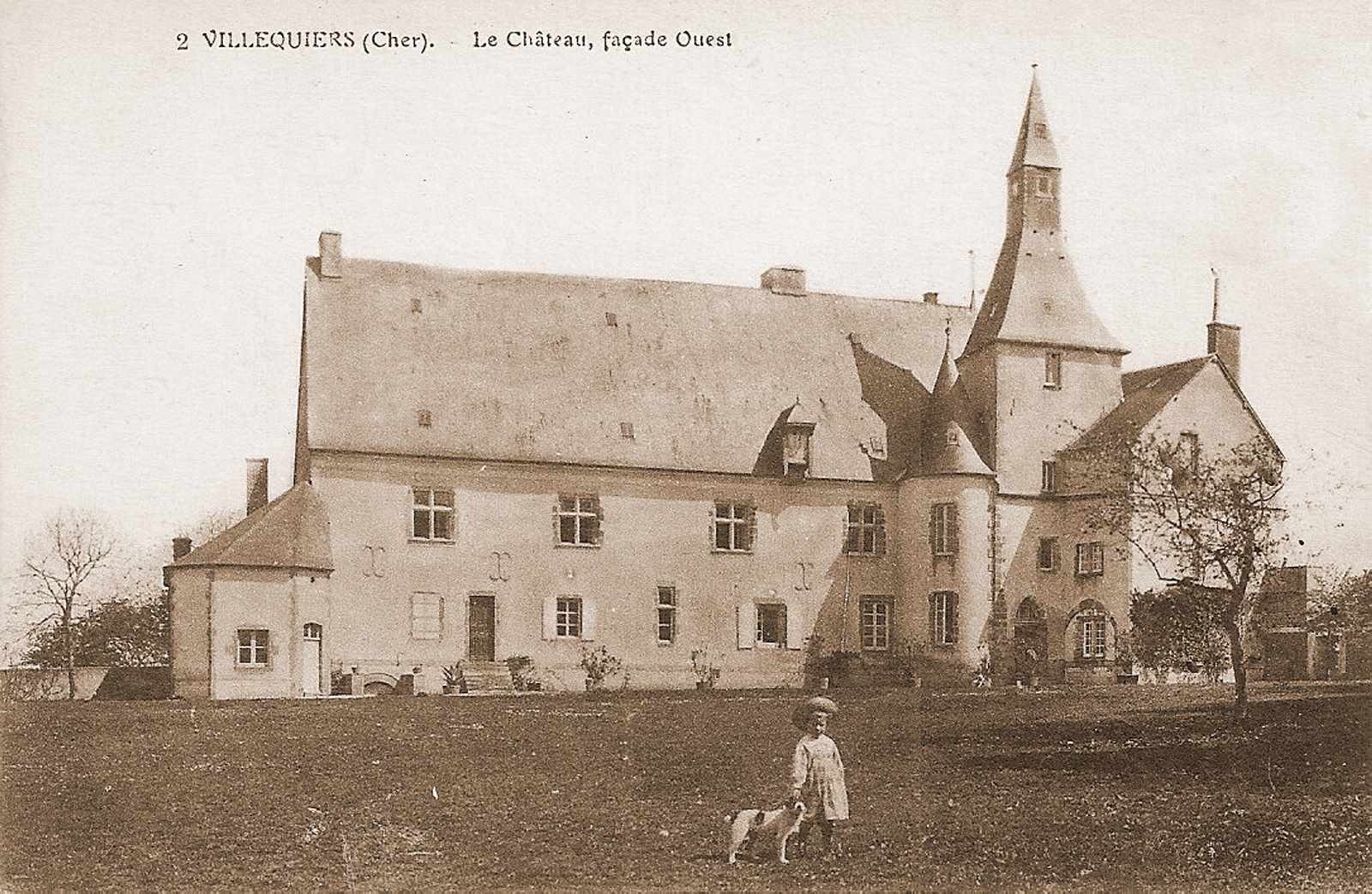 Carte Postale Villequiers Cher Le Chateau Facade Ouest