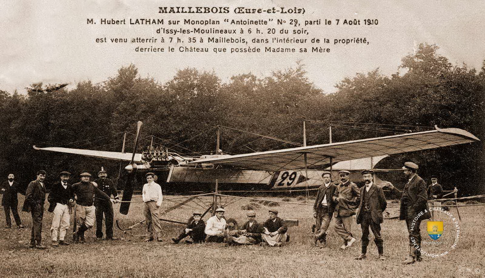 28 MAILLEBOIS Latham sur monoplan Antoinette aout
