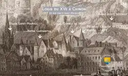 Logis Chinon Gravure Par Thomas Allom 1804