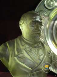 Buste en verre, Napoléon III, salle du trésor Napoleon III