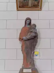 Vierge Terre Cuite XVIIe Vierge Terre Cuite XVIIe