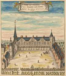 CHateau De Plessis Les Tours Courtyard Louis Boudan CHateau De Plessis Les Tours Courtyard Louis Boudan