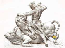 Pepin Le Bref Taureau Lion Arene Ferriere Gatinais Pepin Le Bref Taureau Lion Arene Ferriere Gatinais
