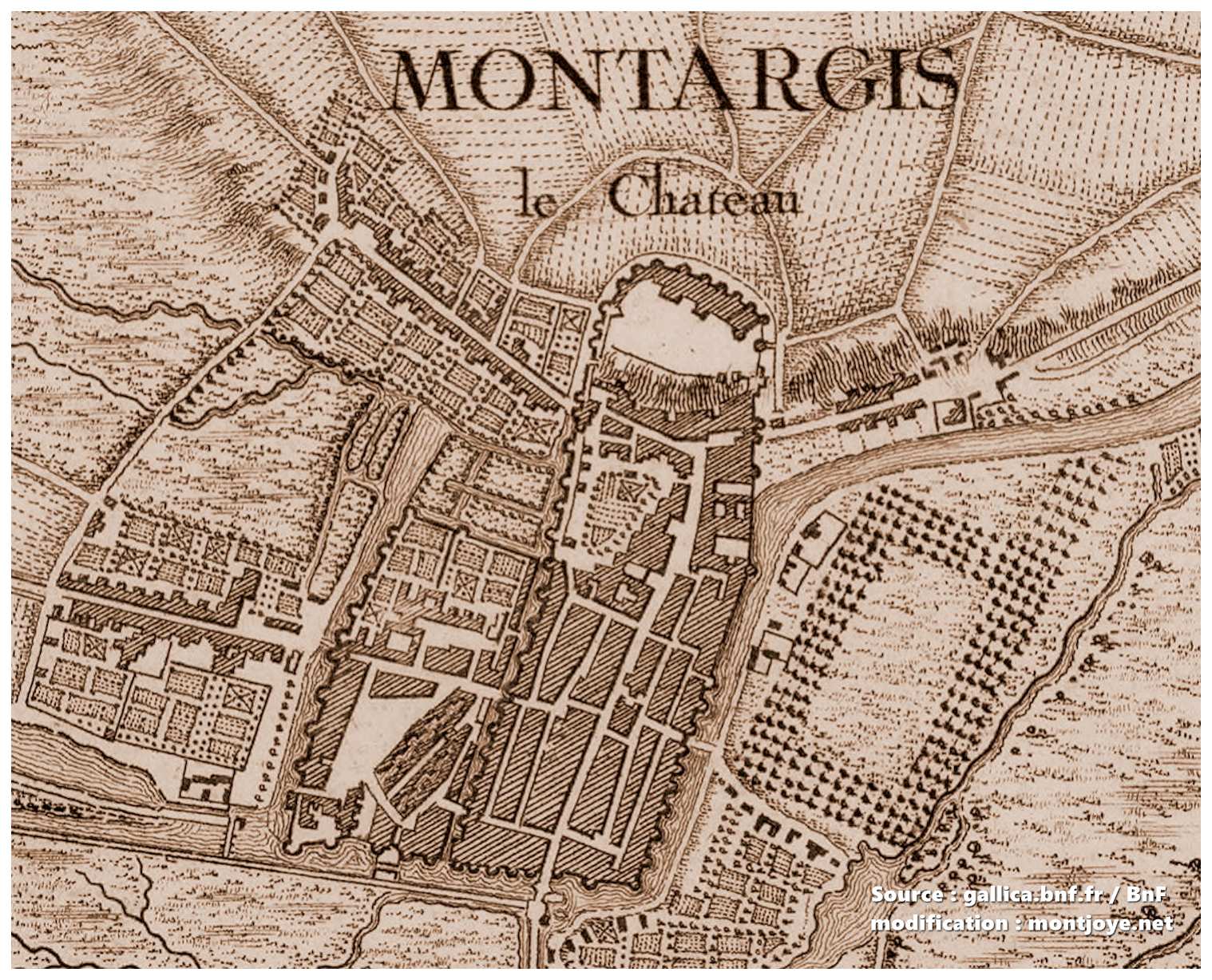 Plan Château de Montargis