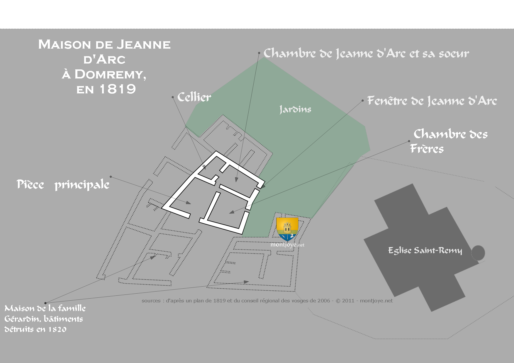 Plan maison de Jeanne d'Arc