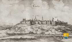 1650 Gravure Coucy La Ville Chateau Auffrique