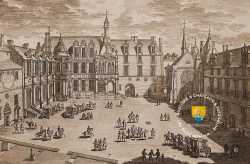 Chateau De Chantilly Cour Interieure Gravure Perelle Chateau De Chantilly Cour Interieure Gravure Perelle