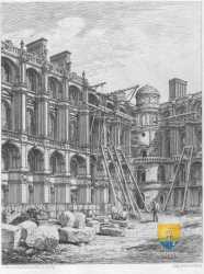 Gravure Restauration Chateau Eugene Millet Saint Germain