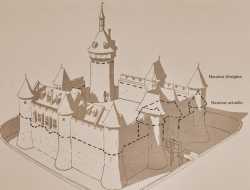 Dourdan Plan Ancien Chateau