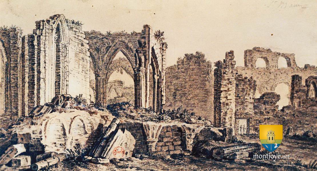 Ruine de l'Abbaye en 1700