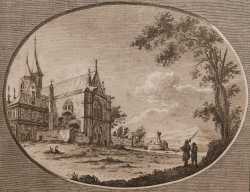 Gravure Abbaye De Saint Maur Israel Sylvestre