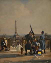 Arc De Triomphe 1915 Mitrailleuse Anti Aerienne