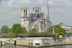 Church Paris Notre Dame Of Paris After Burn Fire
