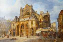 Saint Germain Auxerrois Paris 1840 Mairie 4 Arrondissement Auguste Wynantz