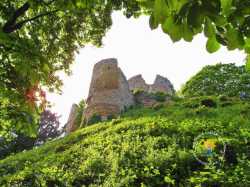 Vue Chateau Donjon Conches En Ouche Nromandie