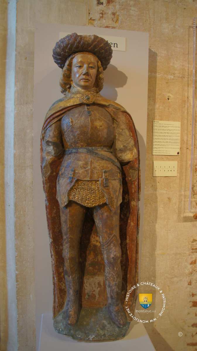 Saint Adrien en armure fin XVe