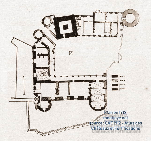 Plan 1912 Chateau Rochefoucauld