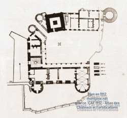 Plan Chateau Rochefoucauld 1912 - Château de La Rochefoucauld plan Plan Chateau Rochefoucauld 1912