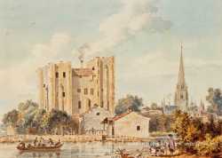 Donjon de Niort en 1700 - on remarquera quelques restes de l'enceinte médiévale, aujourd'hui disparue. source : gallica.bnf.fr Chateau Niort 1700