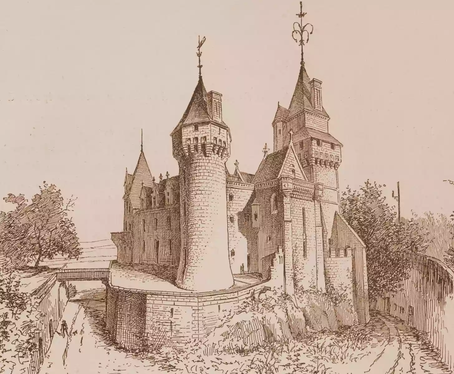 gravure chateau de ternay