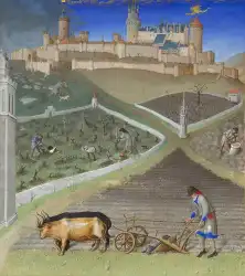 Chateau De Lusignan Riches Heures Duc De Berry Mars