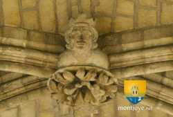 Basilique Saint Denis Clef Voute Homme Couronne