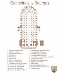 Plan Cathedrale Bourges Plan Cathedrale Bourges