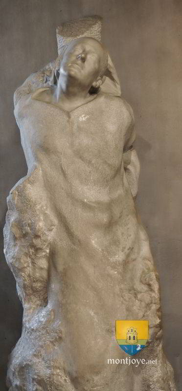 Jeanne au Bucher, statue d'Albert Pasche, 1954