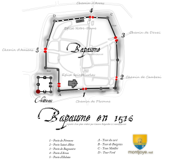 Plan Bapaume 1516 Chateau Ville Plan Bapaume 1516 Chateau Ville